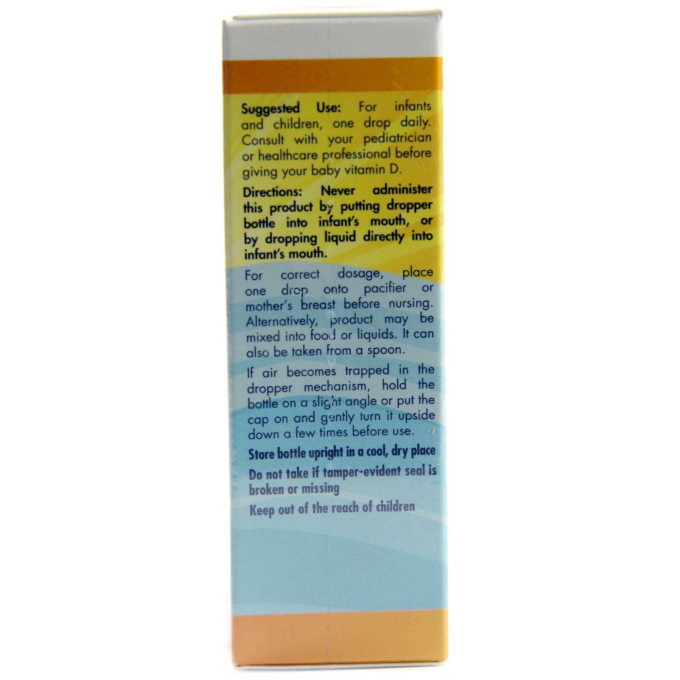 Nordic Naturals Bebê's Vitamina D3 - 400 IU - 0.37 fl oz - Imagem 4