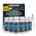 Minoxidil kirkland 5% kit com 6 – para 6 meses de tratamento.
