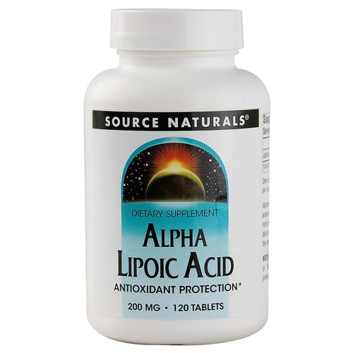 Source Naturals Ácido alfa-lipóico 200 mg 120 Tabletes
