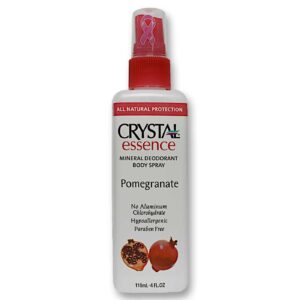 Crystal Essence Mineral Desodorante Spray Corporal Romã 4 fl oz