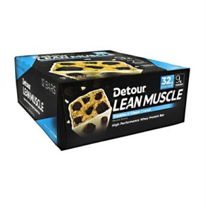 Detour Lean Muscle Bar Cookies N' Cream Crunch - 12-3.0 oz. Bars