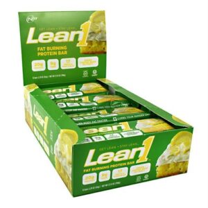 Nutrition53 Lean 1 Bar Lemon Dream Cake - Gluten Free - 12 (2.29 oz) bars