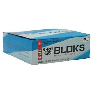 Clif Shot Bloks Electrolyte Chews Tropical Punch - 18-2.1 oz (60g) packet