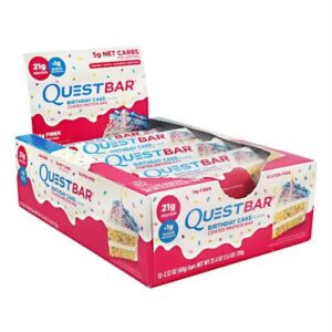 Quest Nutrition Quest Protein Bar Birthday Cake - 12 - 2.12oz (60g) Bars