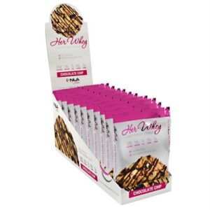 Nla For Her Her Whey Lean Protein Bar Chocolate Chip - Gluten Free - 12-2.1 OZ. (60g) Cookies