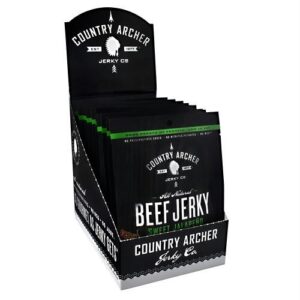 Country Archer Beef Jerky Sweet Jalapeno - Gluten Free - 12 - 1.5 oz (42 g) Bags