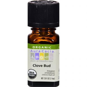 Comprar aura cacia organic essential oil - clove bud -. 25 oz preço no brasil ervas suplemento importado loja 7 online promoção - 11 de agosto de 2022