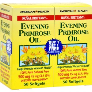 Comprar american health royal brittany evening primrose oil twin pack - 500 mg - 50+50 softgels preço no brasil ervas suplemento importado loja 3 online promoção - 28 de novembro de 2022