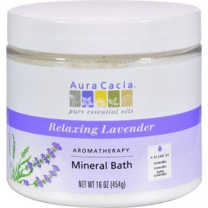 Comprar aura cacia aromatherapy mineral bath lavender harvest - 16 oz preço no brasil ervas suplemento importado loja 3 online promoção - 3 de fevereiro de 2023