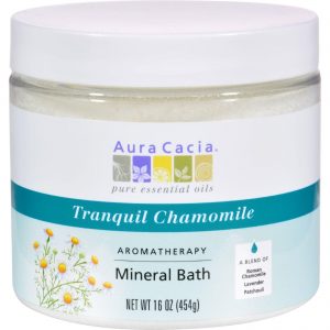 Comprar aura cacia aromatherapy mineral bath tranquility chamomile - 16 oz preço no brasil ervas suplemento importado loja 3 online promoção - 27 de janeiro de 2023