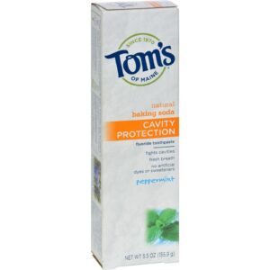 Tom's Of Maine Cavity Protection Toothpaste Peppermint - 5.5 Oz - Case Of 6