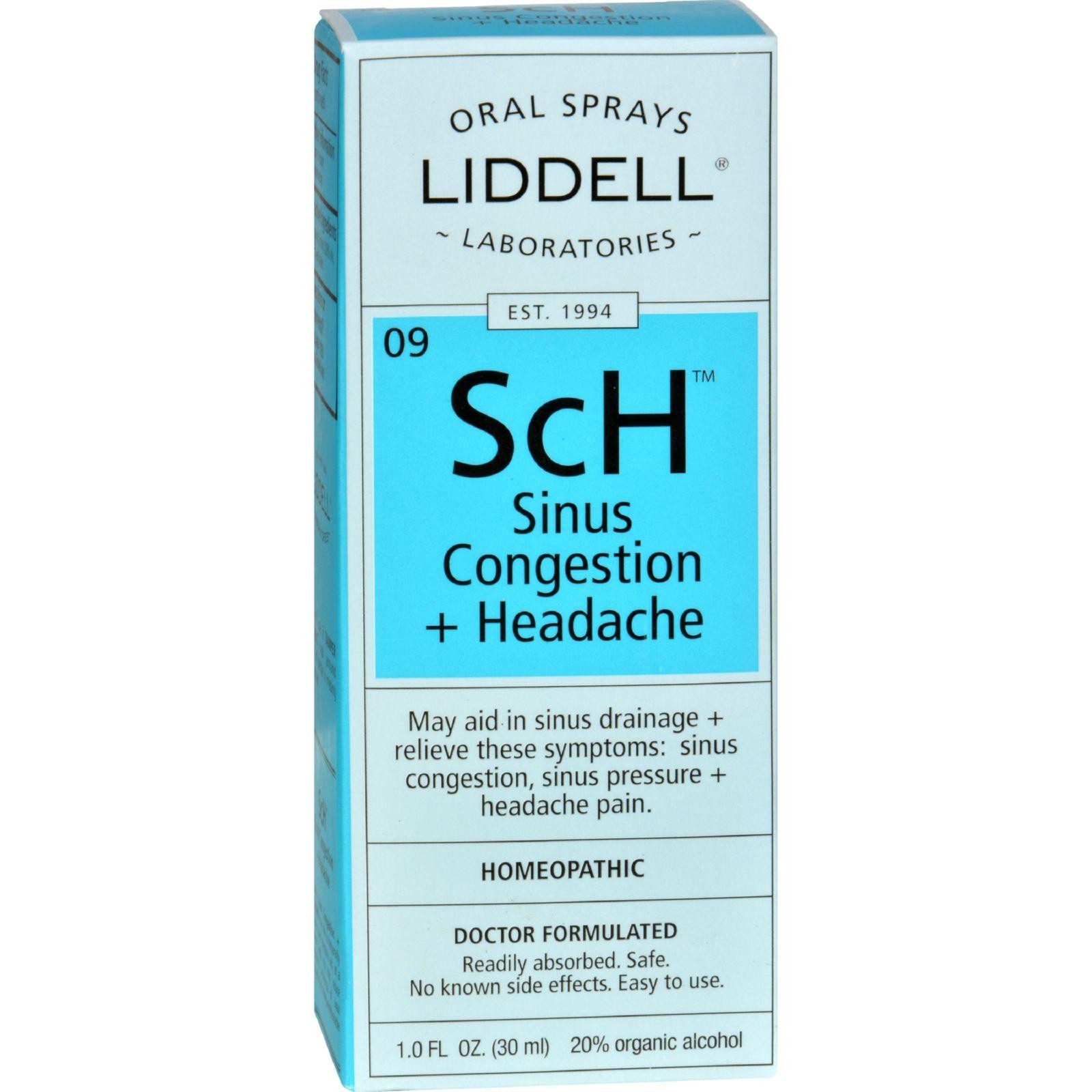 Liddell Homeopathic Sinus Congestion And Headache Spray - 1 Fl Oz