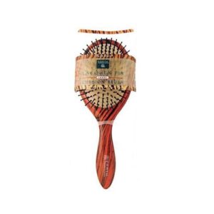 Earth Therapeutics Regular Lacquer Pin Cushion Brush With Tiger Stripe Design - 1 Brush