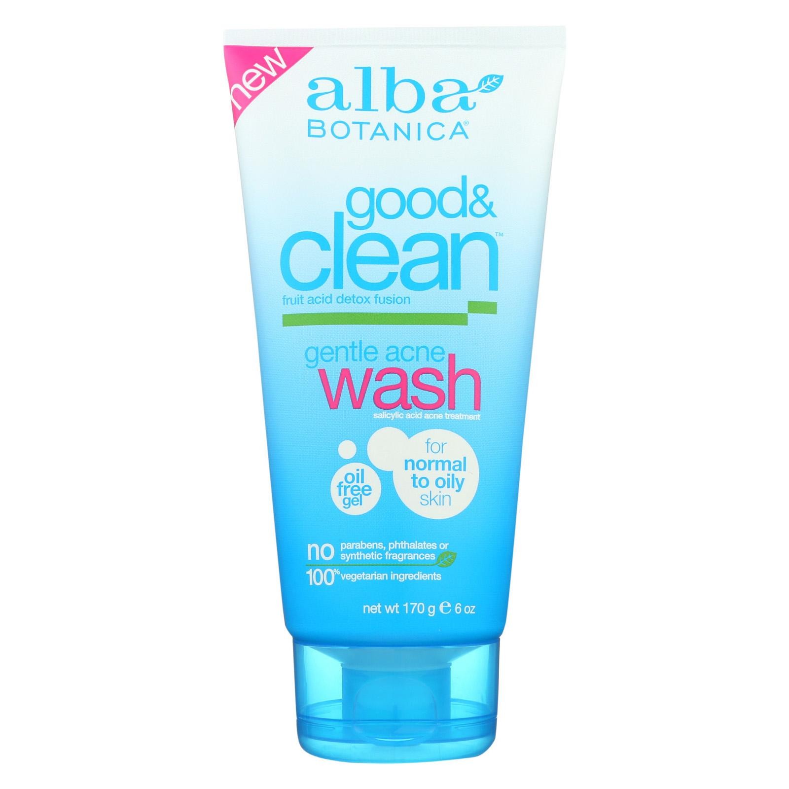 Alba Botanica Good And Clean Gentle Acne Wash - 6 Oz