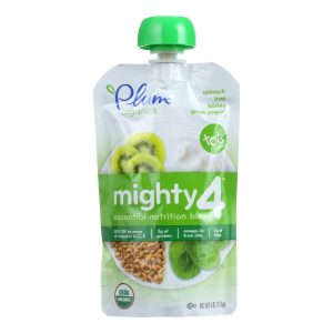 Comprar plum organics essential nutrition blend - mighty 4 - spinach kiwi barley greek yogurt - 4 oz - case of 6 preço no brasil bebê e crianças suplemento importado loja 7 online promoção - 3 de outubro de 2022
