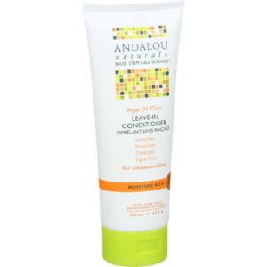 Andalou Naturals Conditioner - Moisture Rich Leave In - Argan Oil Plus - 6.8 Oz