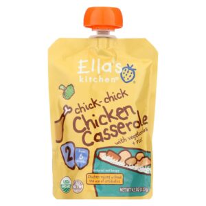 Ella's Kitchen Baby Food - Chicken Casserole Vegetables Rice - Case Of 12 - 4.5 Oz.