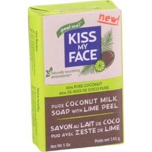 Kiss My Face Bar Soap - Coconut Milk - Lime Peel - 5 Oz