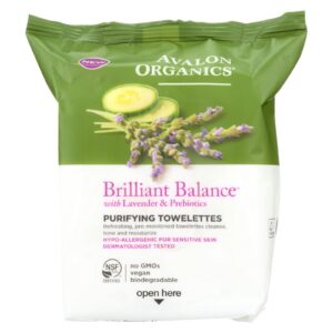 Avalon Purifying Towelettes - Lavender And Prebiotics - Case Of 6 - 30 Count