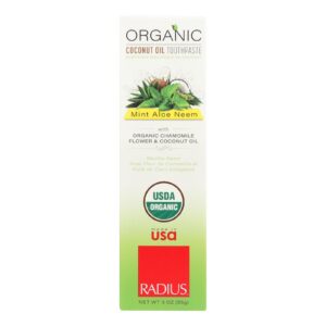 Radius Toothpaste - Mint, Aloe And Neem - Case Of 6 - 3 Oz.