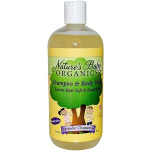 Nature's Bebê Orgânicos Xampu e Sabonete Liquido Body Lavanda Camomila 16 fl oz