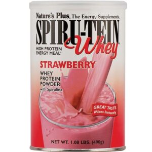 Nature's Plus Spiru-Tein Whey Morango 1 lb,05