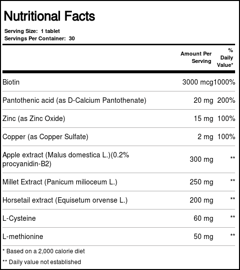 New Nordic Hair Volume - 30 Tabletes - Imagem 3