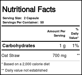 Solaray Avena Sativa 100 Cápsulas - Imagem 4