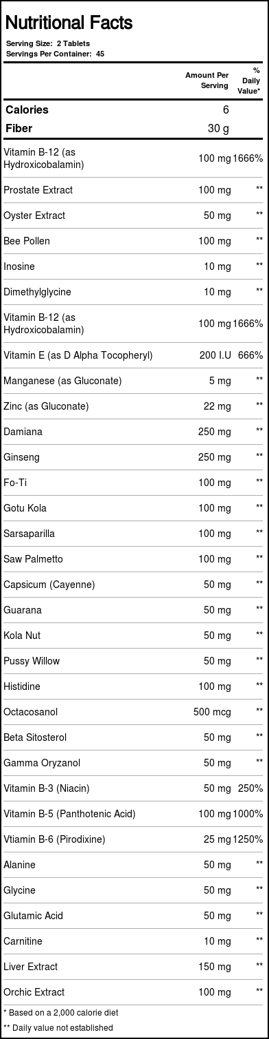 Only Natural Para Homens Só II 90 Tabletes - Imagem 5