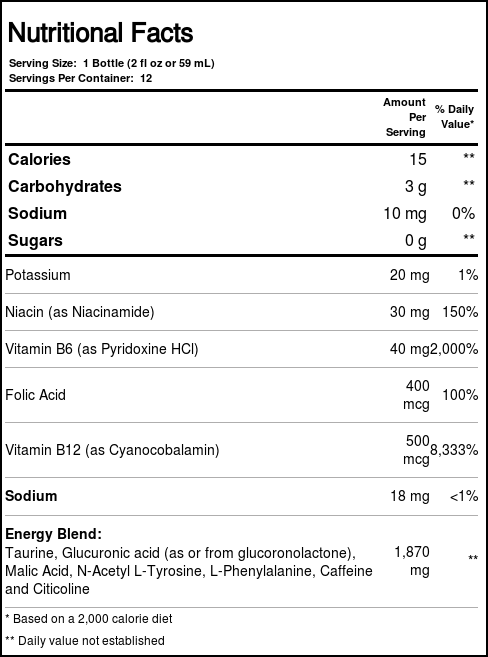 Living Essentials 5 horas romã Energia 12 - Garrafas 2 fl oz - Imagem 4