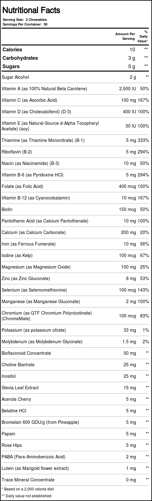Solaray Spectro Infantis Multi-Vita-Min sabores de frutas 60 mastigáveis - Imagem 4