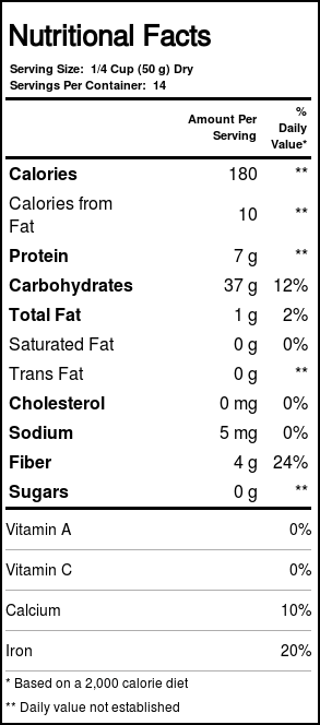 Bobs Red Mill Whole Grain Teff (4 blocos) de 4 - 24 onças Bags - Imagem 3