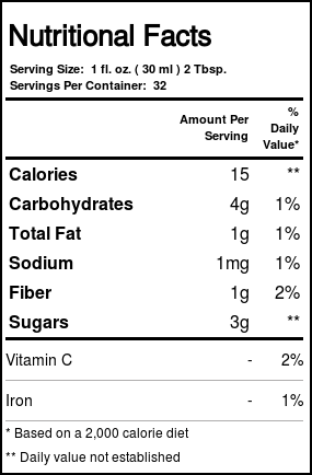 Only Natural Açaí líquido 32 fl oz - Imagem 2