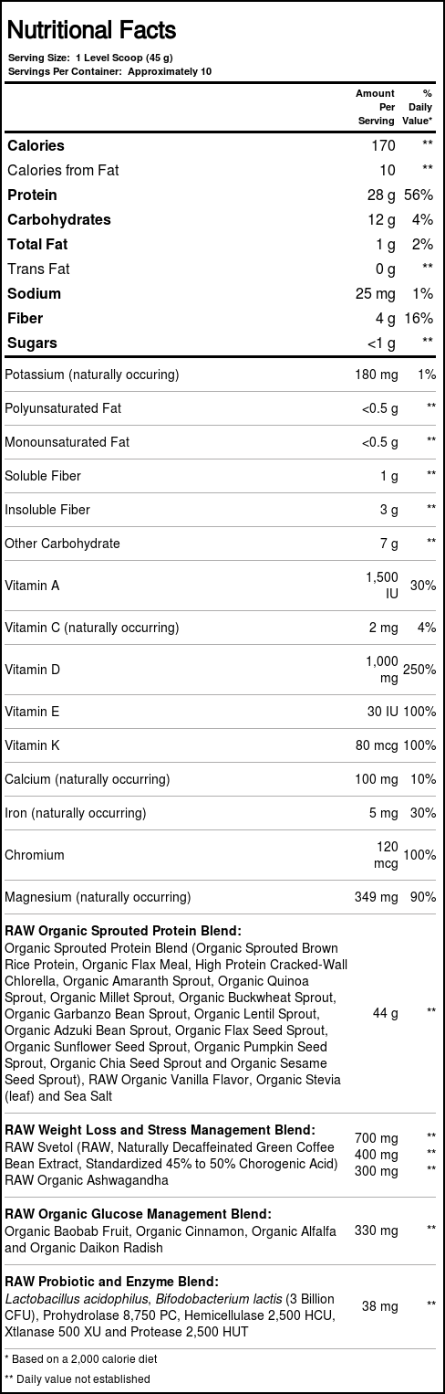 Garden of Life RAW Fit 16 oz - Imagem 5