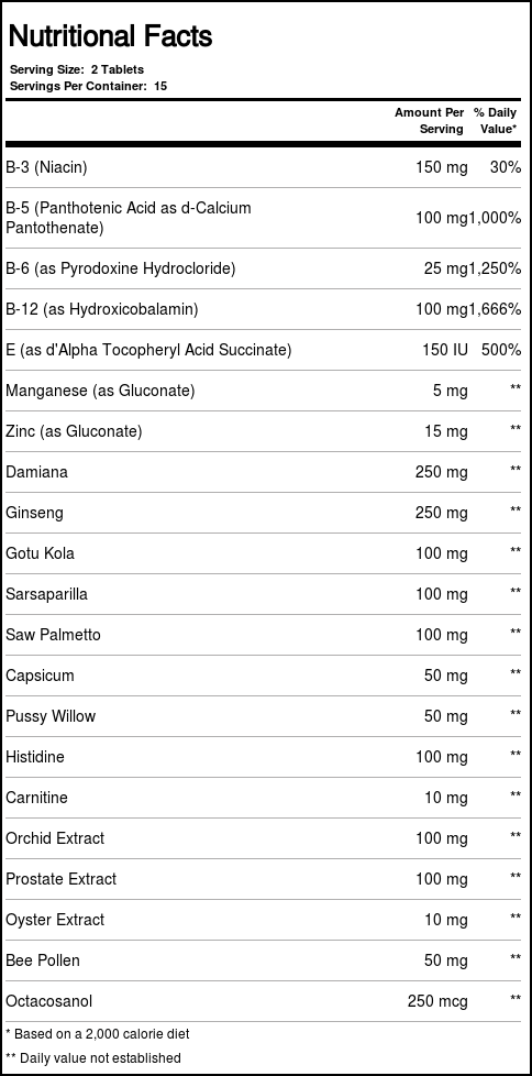 Only Natural Para Homens Apenas 30 Tabletes - Imagem 4