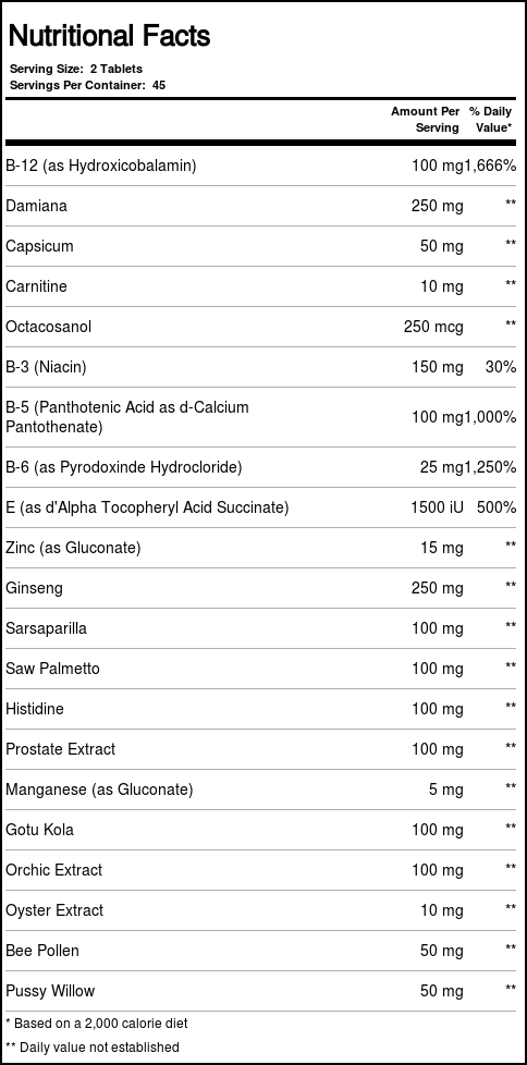 Only Natural Para Homens Apenas 90 Tabletes - Imagem 4