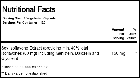 Isoflavonas de Soja Now Foods 120 Cápsulas Vegetarianas - Imagem 3