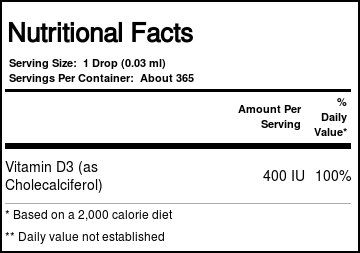 Nordic Naturals Bebê's Vitamina D3 - 400 IU - 0.37 fl oz - Imagem 5