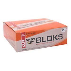 Clif Bar Tiro Bloks Laranja 18 pacotes