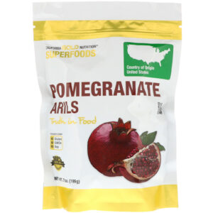 California Gold Nutrition, Superfoods, Pomegranate Arils, Freeze-Dried, 7 oz (199 g)