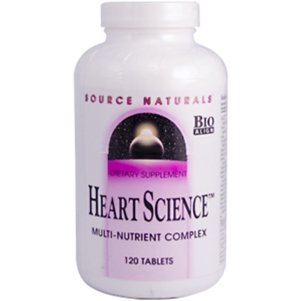 Source Naturals, Heart Science, 120 tabletes