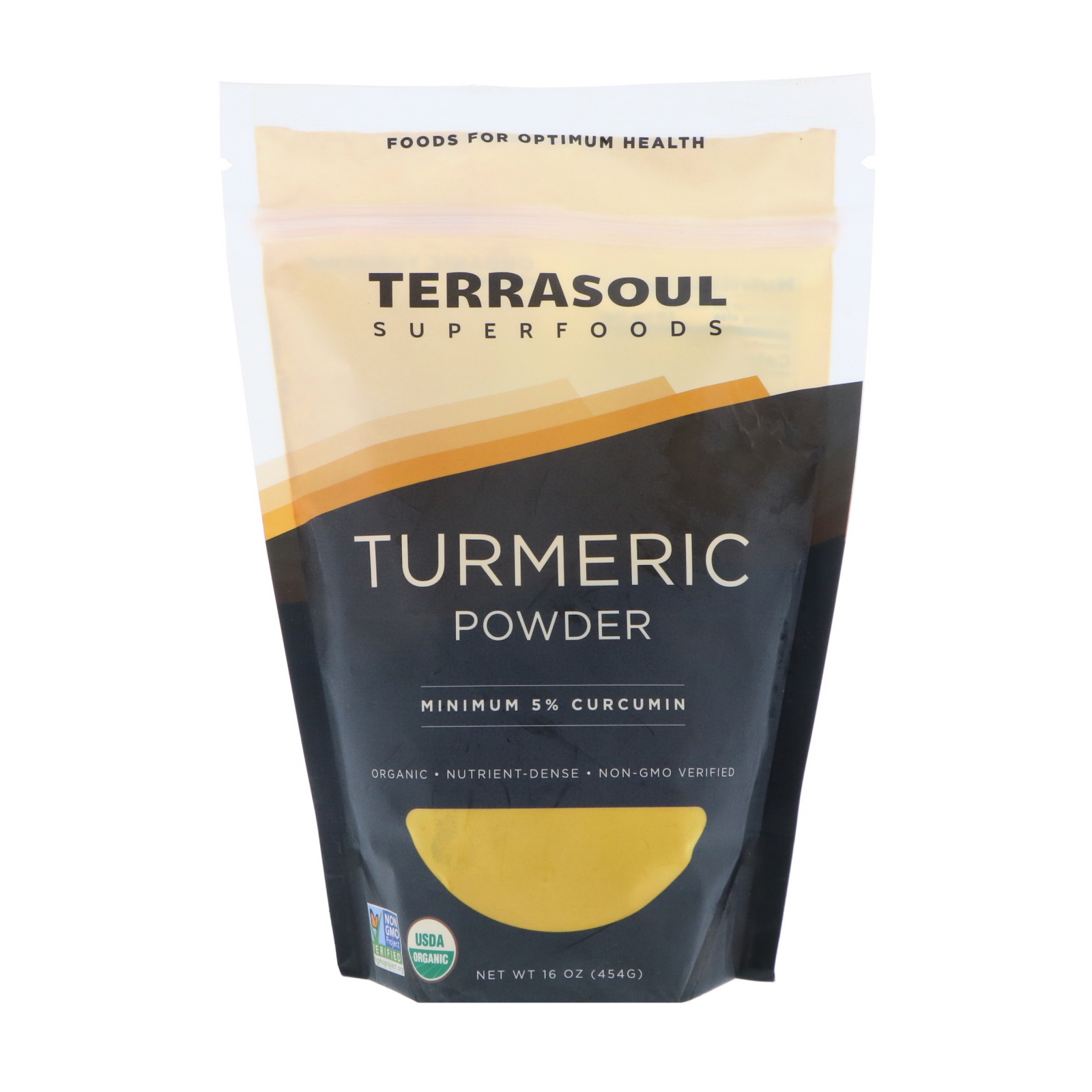 Terrasoul Superfoods, Turmeric Powder, Minimum 5% Curcumin, 16 oz (454 g)