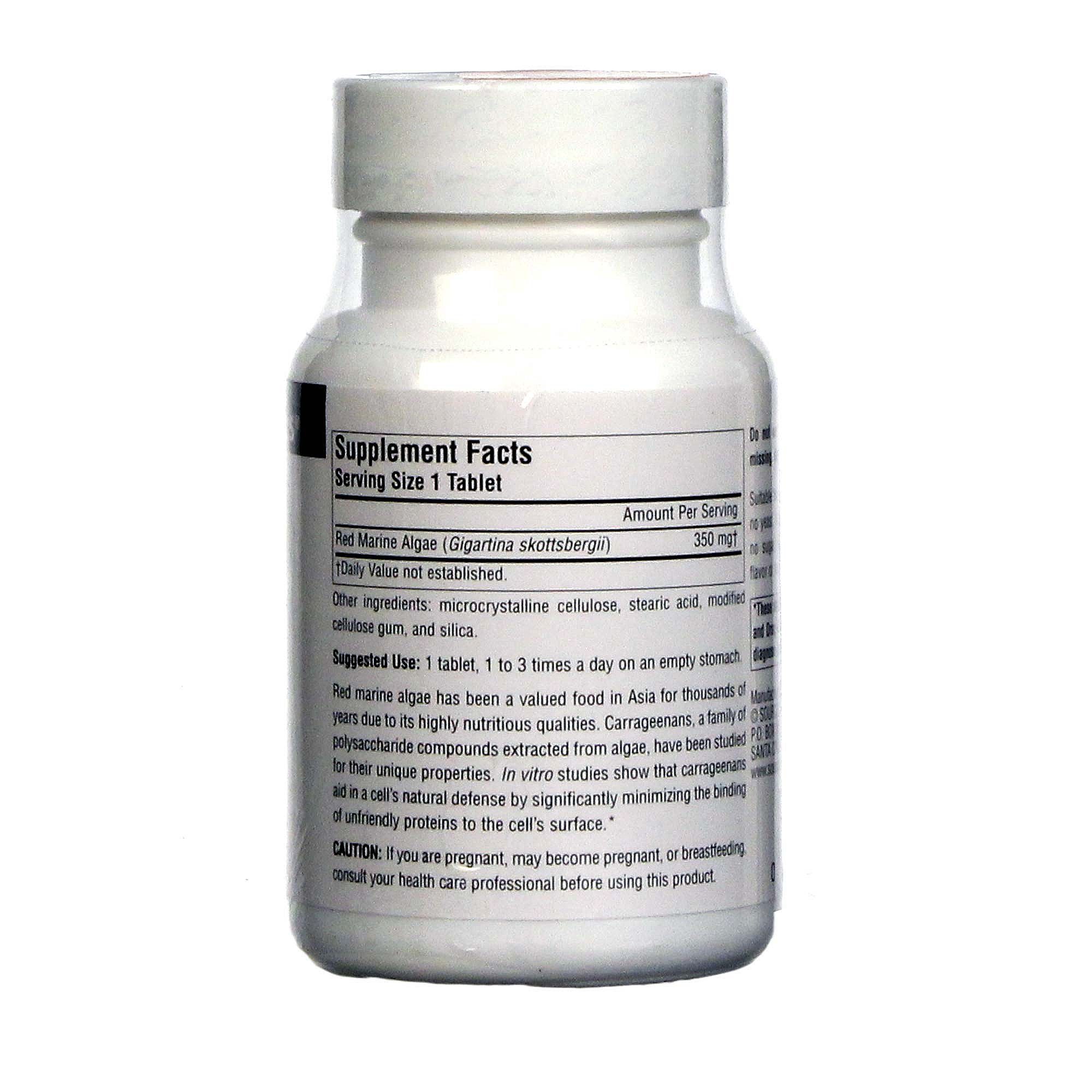 Source Naturals Red Algas Marinhas 45 Tabletes - Imagem 2