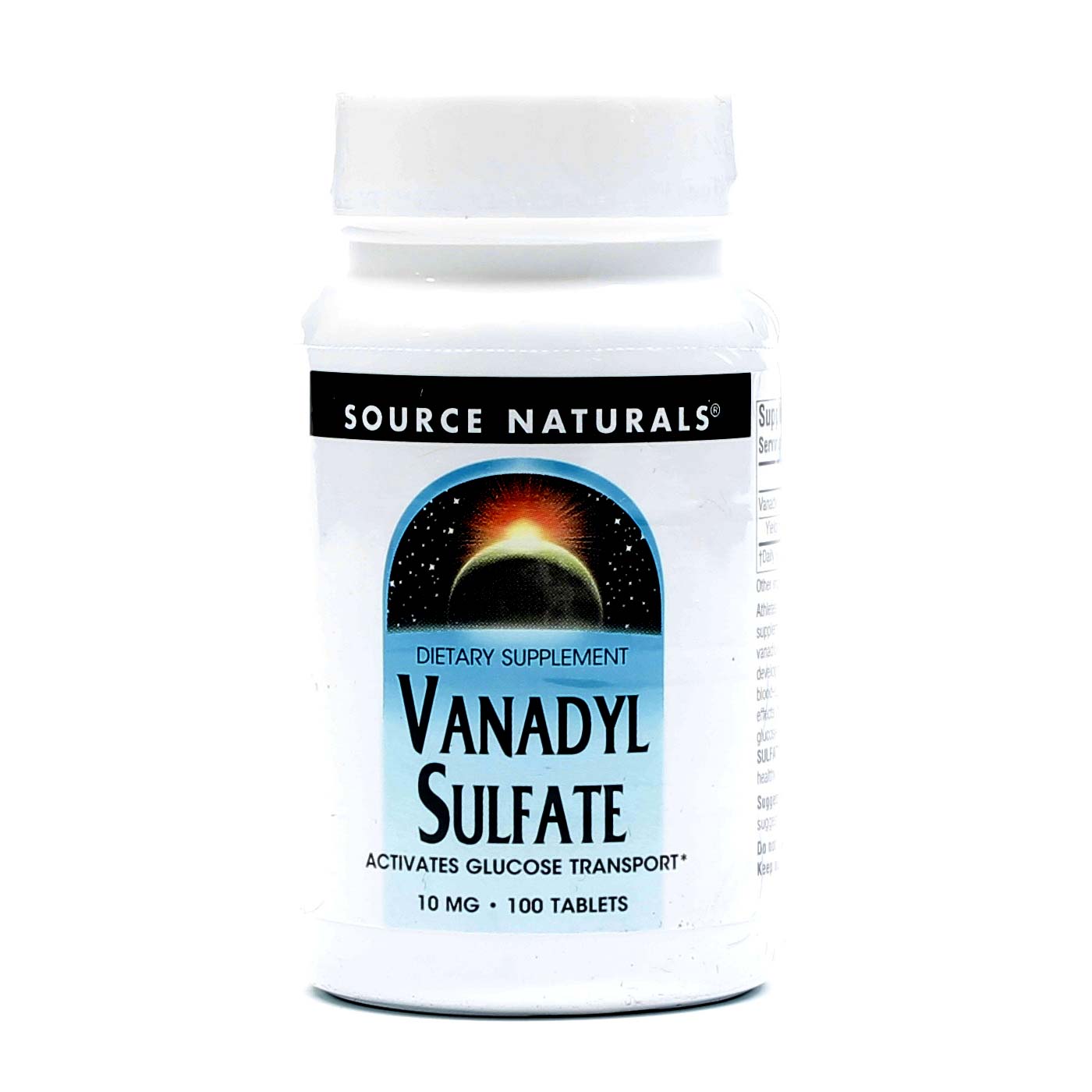 Source Naturals Sulfato de vanádio 100 Tabletes