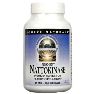 Source Naturals Nattokinase 36 mg 180 Cápsulas