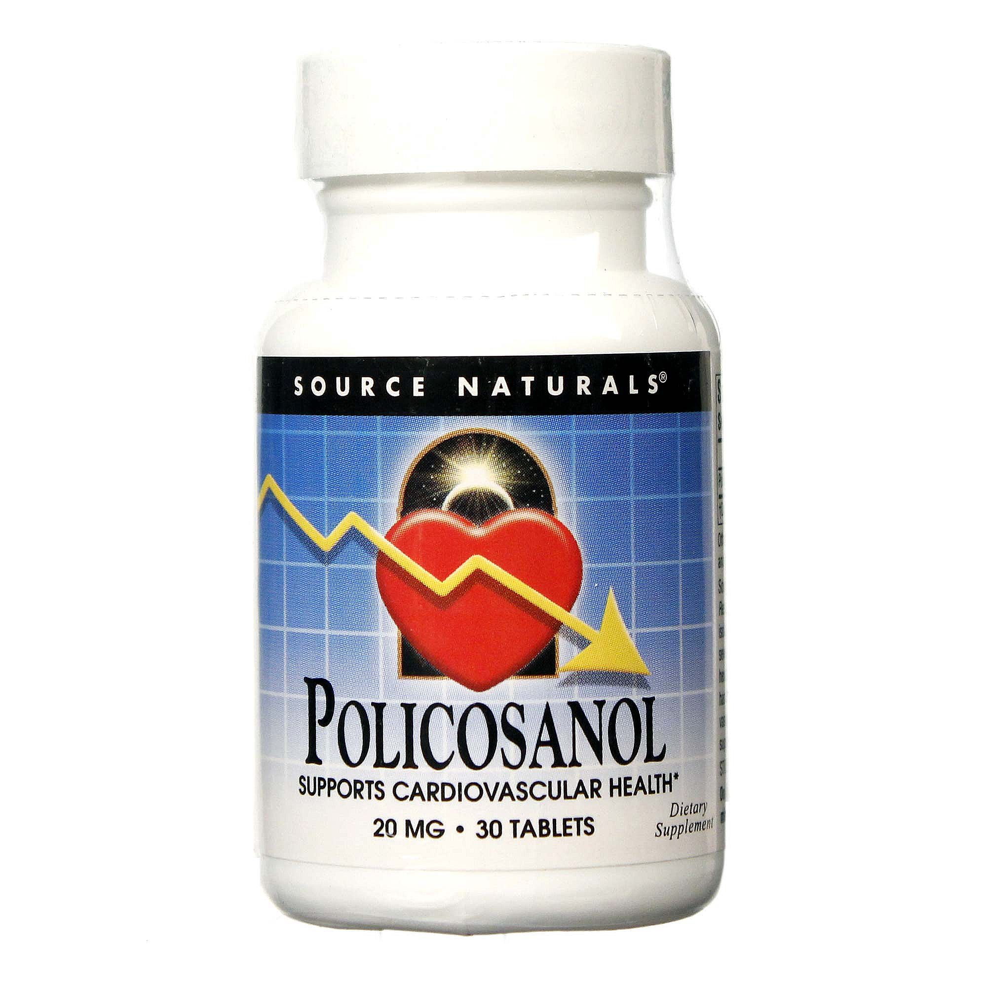 Source Naturals Policosanol 20 mg 30 Tabletes
