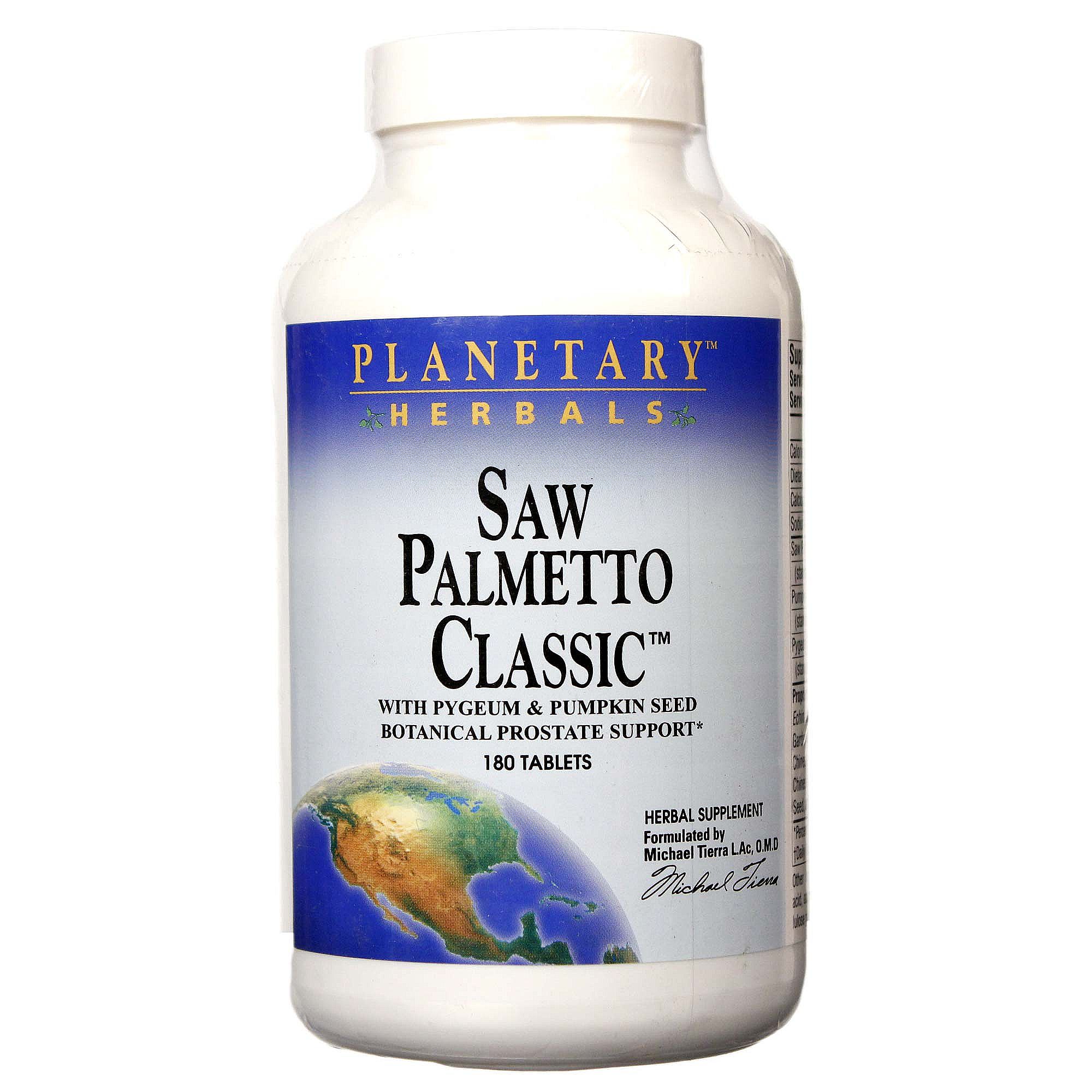 Planetary Formulas Saw Palmetto 180 Tabletes clássico