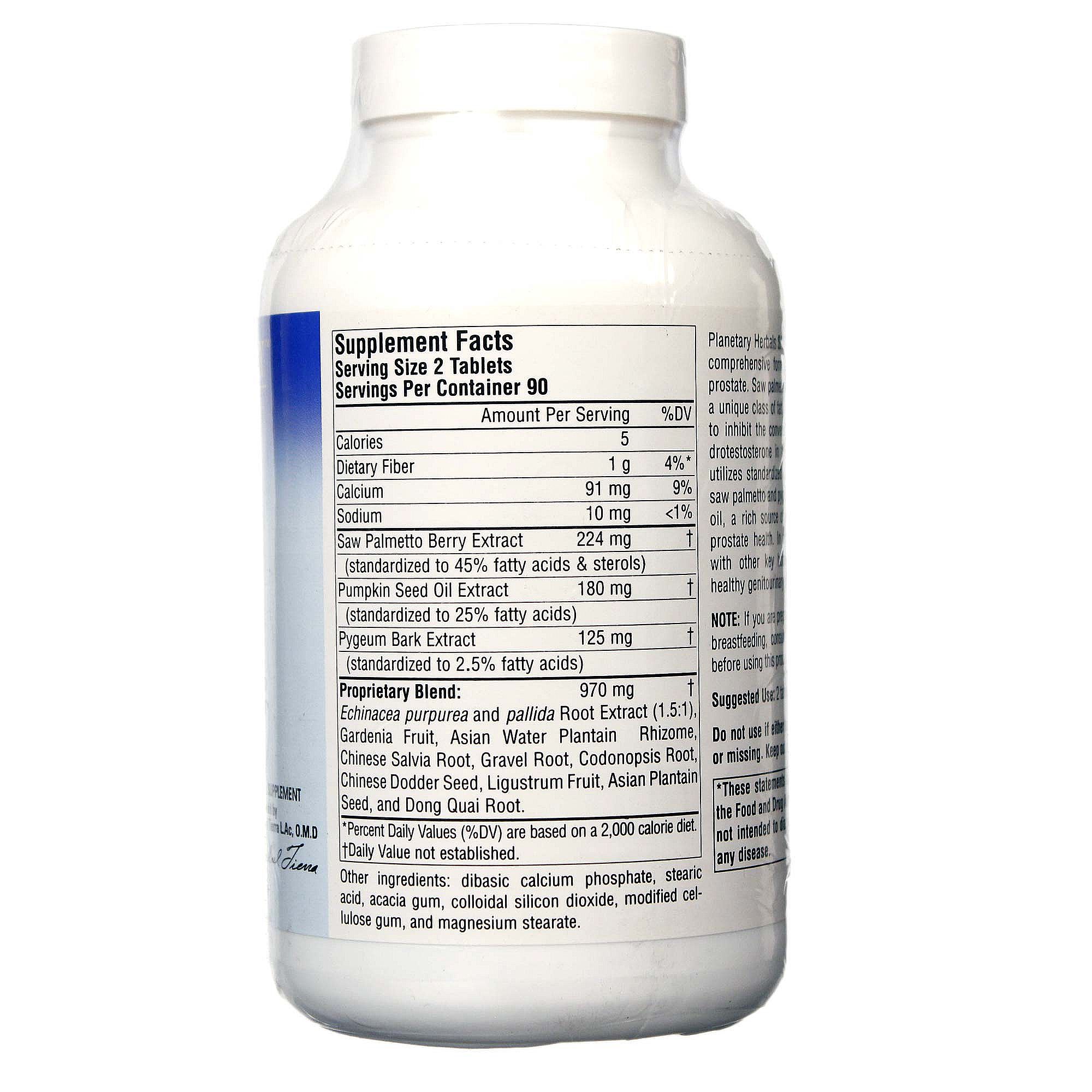 Planetary Formulas Saw Palmetto 180 Tabletes clássico - Imagem 2