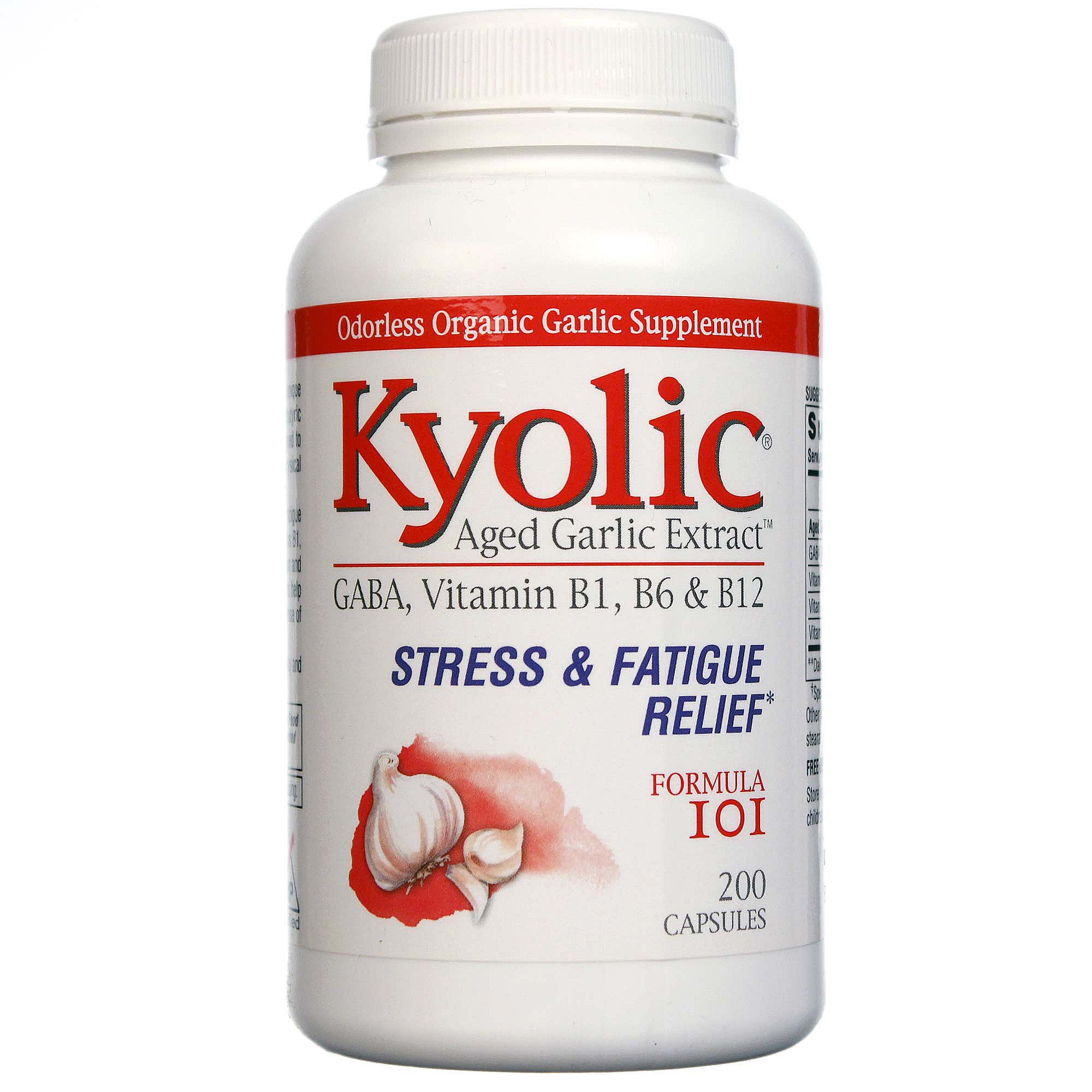 Kyolic Fórmula Kyolic 101 Alho Extrato de Levedura de energia com 200 Cápsulas