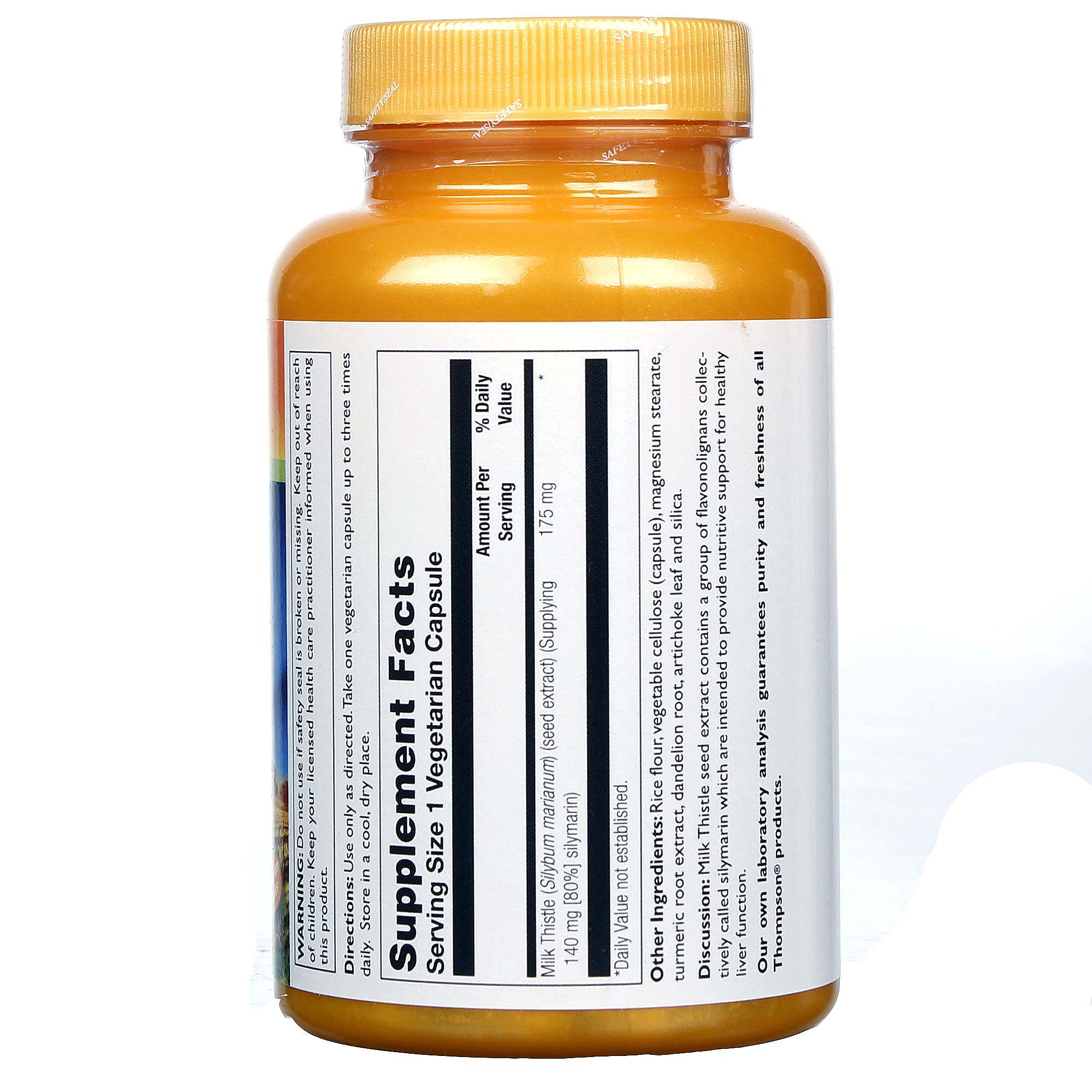 Thompson Cardo de Leite 175 mg 120 Cápsulas Vegetarianas - Imagem 2